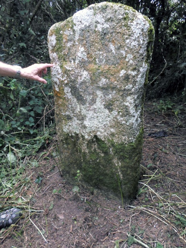 A hidden cross at Tregurnow recently uncovered