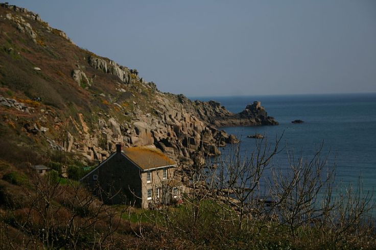 Mermaid's Rock Lamorna Cove. 