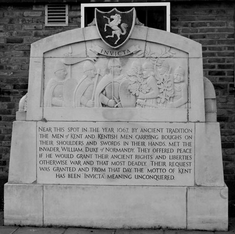 The Invicta Monument of Swanscombe. Image - Geograph